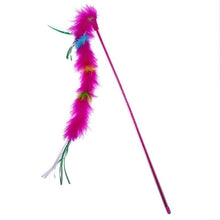 Load image into Gallery viewer, Cat Toys Cute Funny Colorful Rod Teaser Wand Plastic Pet Toys for Cats Interactive Stick Cat Supplies
