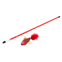 Load image into Gallery viewer, Cat Toys Cute Funny Colorful Rod Teaser Wand Plastic Pet Toys for Cats Interactive Stick Cat Supplies
