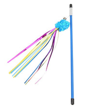 Load image into Gallery viewer, Cat Toys Cute Funny Colorful Rod Teaser Wand Plastic Pet Toys for Cats Interactive Stick Cat Supplies
