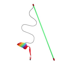 Load image into Gallery viewer, Cat Toys Cute Funny Colorful Rod Teaser Wand Plastic Pet Toys for Cats Interactive Stick Cat Supplies
