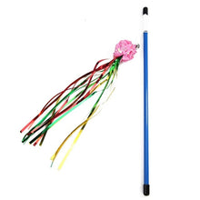 Load image into Gallery viewer, Cat Toys Cute Funny Colorful Rod Teaser Wand Plastic Pet Toys for Cats Interactive Stick Cat Supplies
