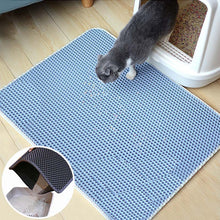 Load image into Gallery viewer, Waterproof Pet Cat Litter Mat Foldable EVA Double-Layer Cats Mat Bottom Non-slip Pet Litter Cat Mat Layer Pet Litter Catcher Mat
