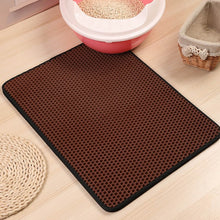 Load image into Gallery viewer, Waterproof Pet Cat Litter Mat Foldable EVA Double-Layer Cats Mat Bottom Non-slip Pet Litter Cat Mat Layer Pet Litter Catcher Mat
